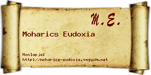 Moharics Eudoxia névjegykártya